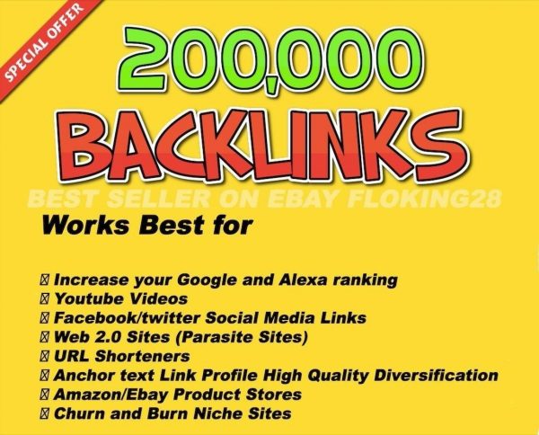 200,000 VERIFIED SEO BACKLINKS - BOOST YOUR SOCIAL MEDIA, GOOGLE & ALEXA RANKING - Image 2
